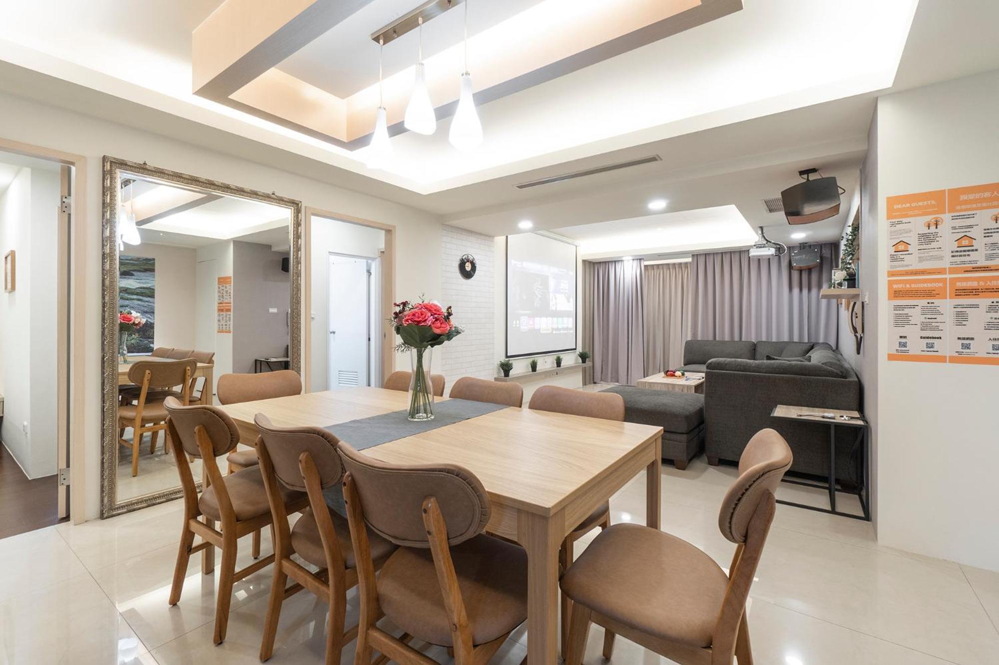 3b2b Warm Cinema 4 Min To Xinyi Anhe Mrt 三房二衛 投影機 4分到信義安和站 * Taipei