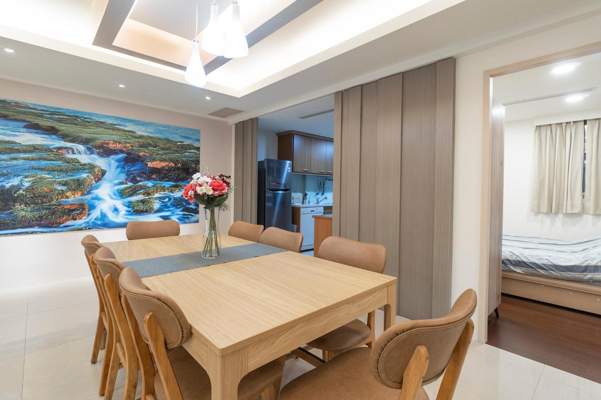 3b2b Warm Cinema 4 Min To Xinyi Anhe Mrt 三房二衛 投影機 4分到信義安和站 Apartment *